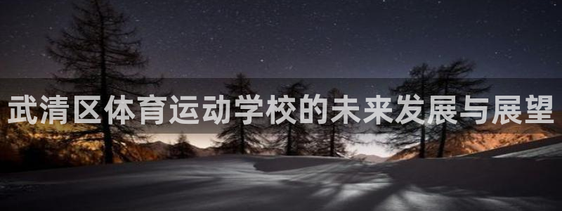 678体育官网下载：武清区体育运动学校的未来发展与展望